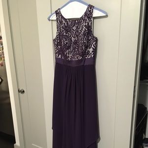 Floor length purple formal dress size 4